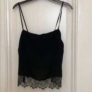 Cute black Topshop lace cami size 6